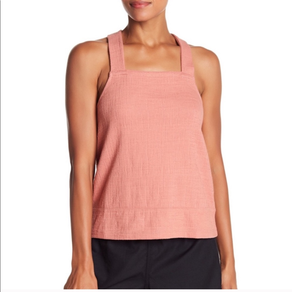 NWT Madewell Textured Cross-Back Apron Tank